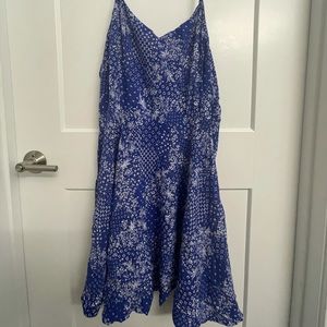Never Worn Old Navy Cobalt Blue Floral Cami Dress